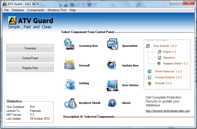 ATV Guard Antivirus 1.0.3 BETA L مكافح فيروسات بالفجوال بيسك 6 173361935