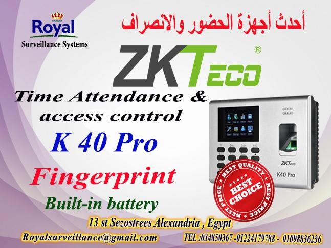  جهاز حضور وانصراف ماركة ZK Teco  موديل K40 Pro 583583271