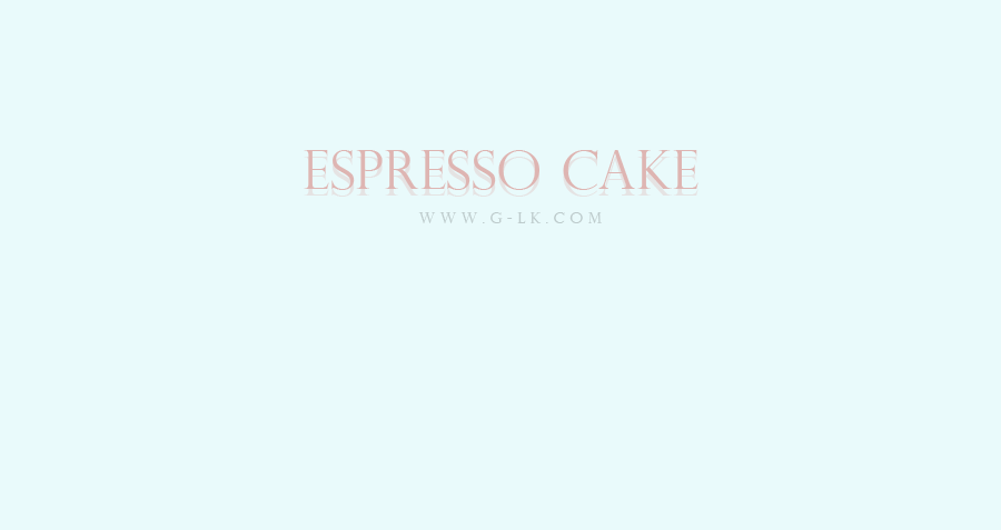 Espresso cake 